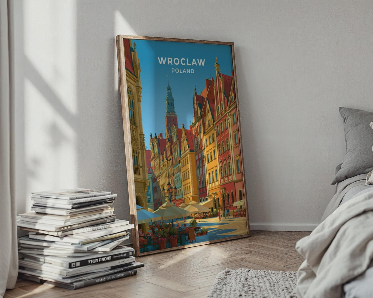 Wroclaw Poland Travel Poster - WanderWall
