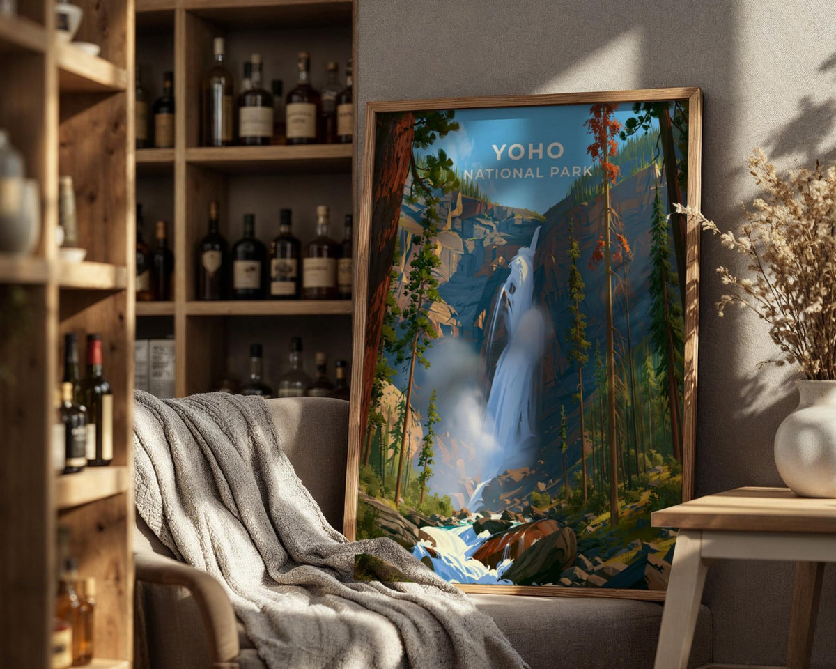 Yoho National Park British Columbia Travel Poster - WanderWall