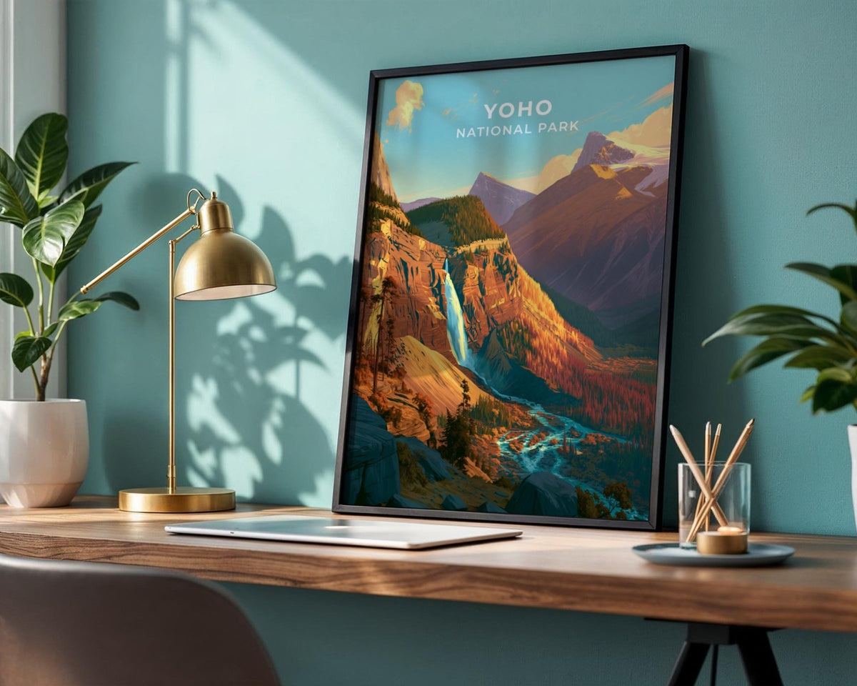 Yoho National Park British Columbia Travel Poster - WanderWall