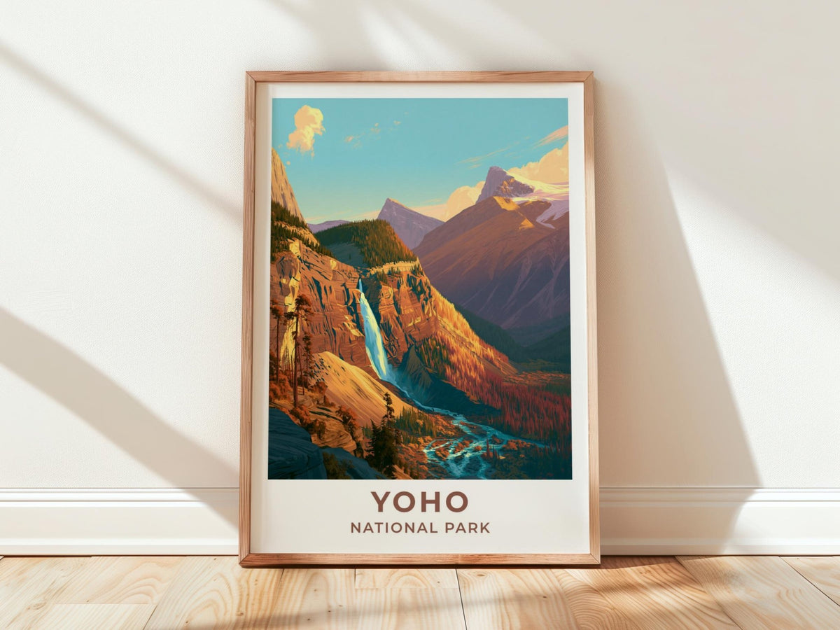 Yoho National Park British Columbia Travel Poster - WanderWall