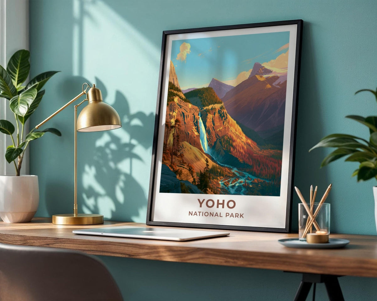 Yoho National Park British Columbia Travel Poster - WanderWall
