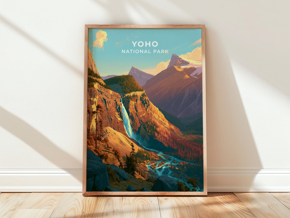 Yoho National Park British Columbia Travel Poster - WanderWall