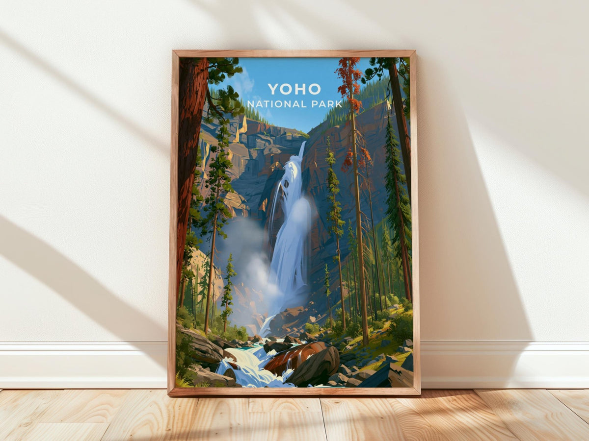 Yoho National Park British Columbia Travel Poster - WanderWall