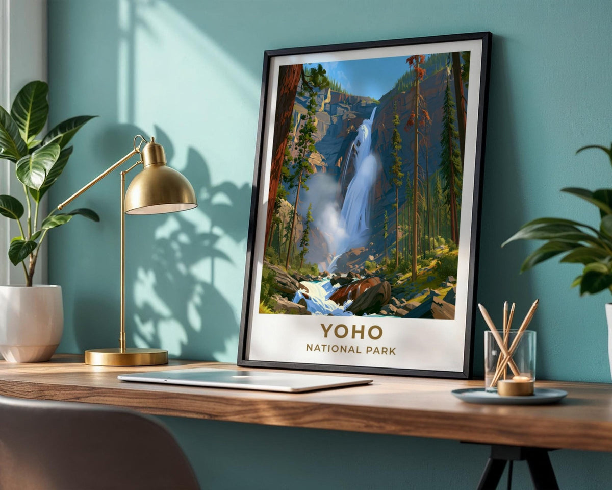 Yoho National Park British Columbia Travel Poster - WanderWall