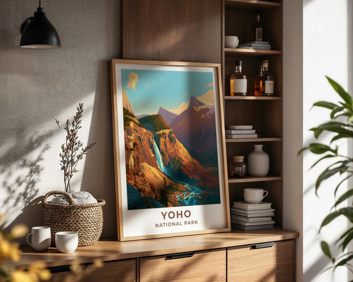 Yoho National Park British Columbia Travel Poster - WanderWall