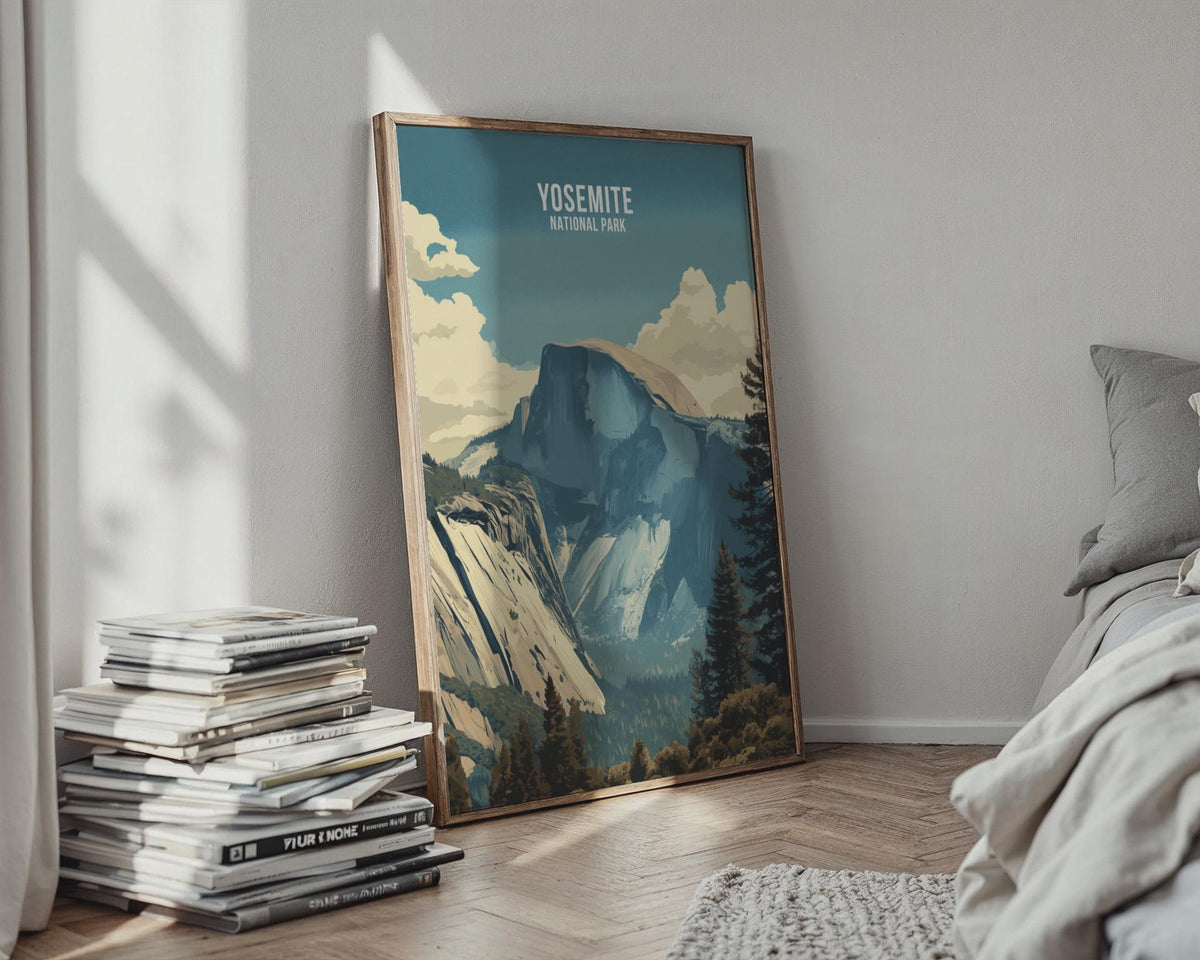 Yosemite National Park Wall Art Print Mountain Scenery Landscape - WanderWall