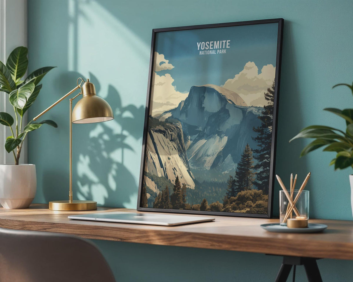 Yosemite National Park Wall Art Print Mountain Scenery Landscape - WanderWall