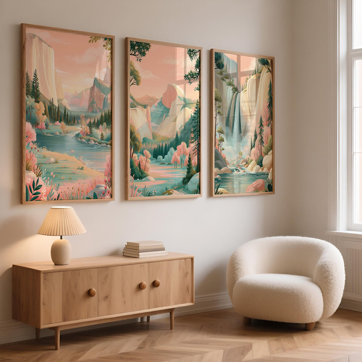 Yosemite Set of 3 Posters | Yosemite Gallery Wall Art - WanderWall