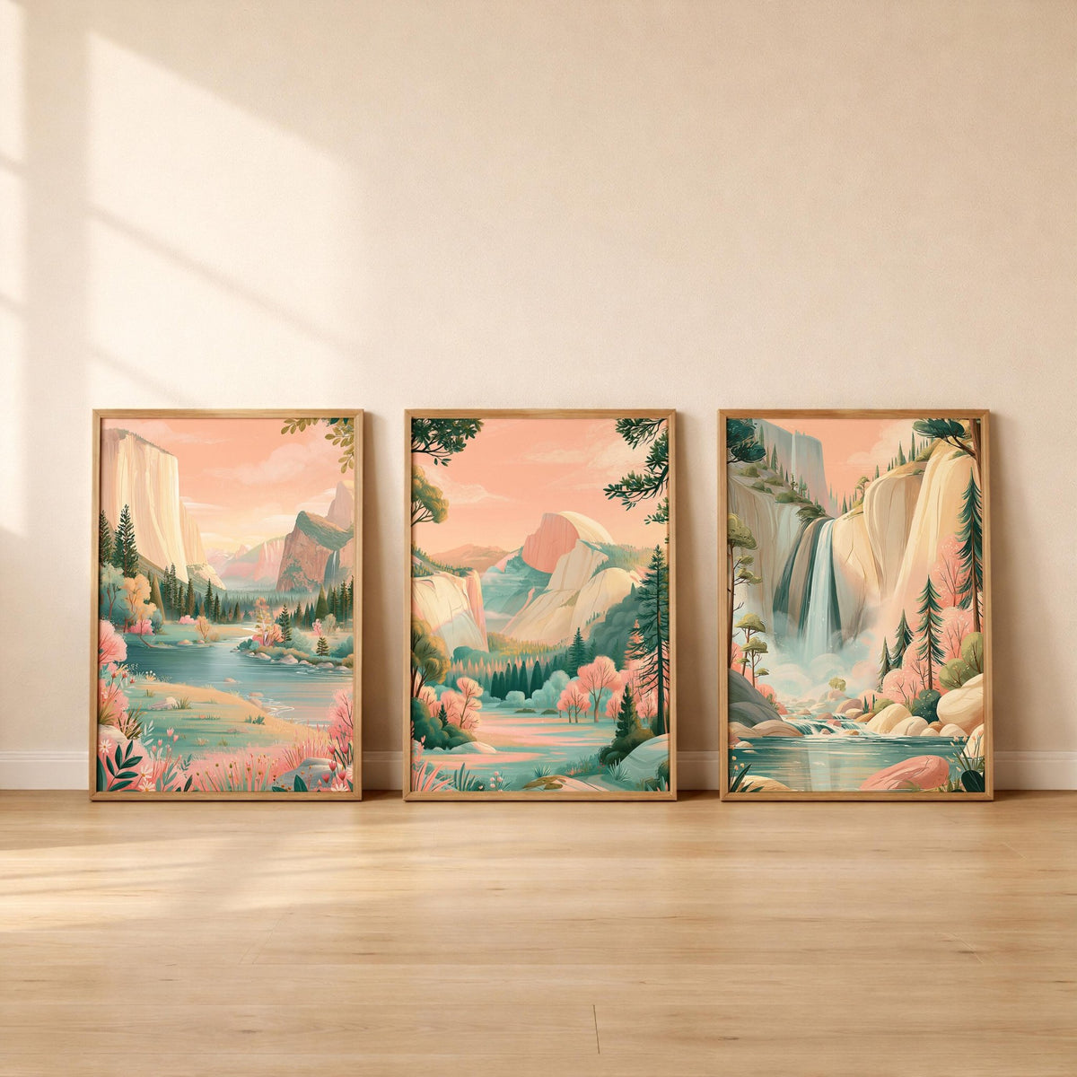 Yosemite Set of 3 Posters | Yosemite Gallery Wall Art - WanderWall
