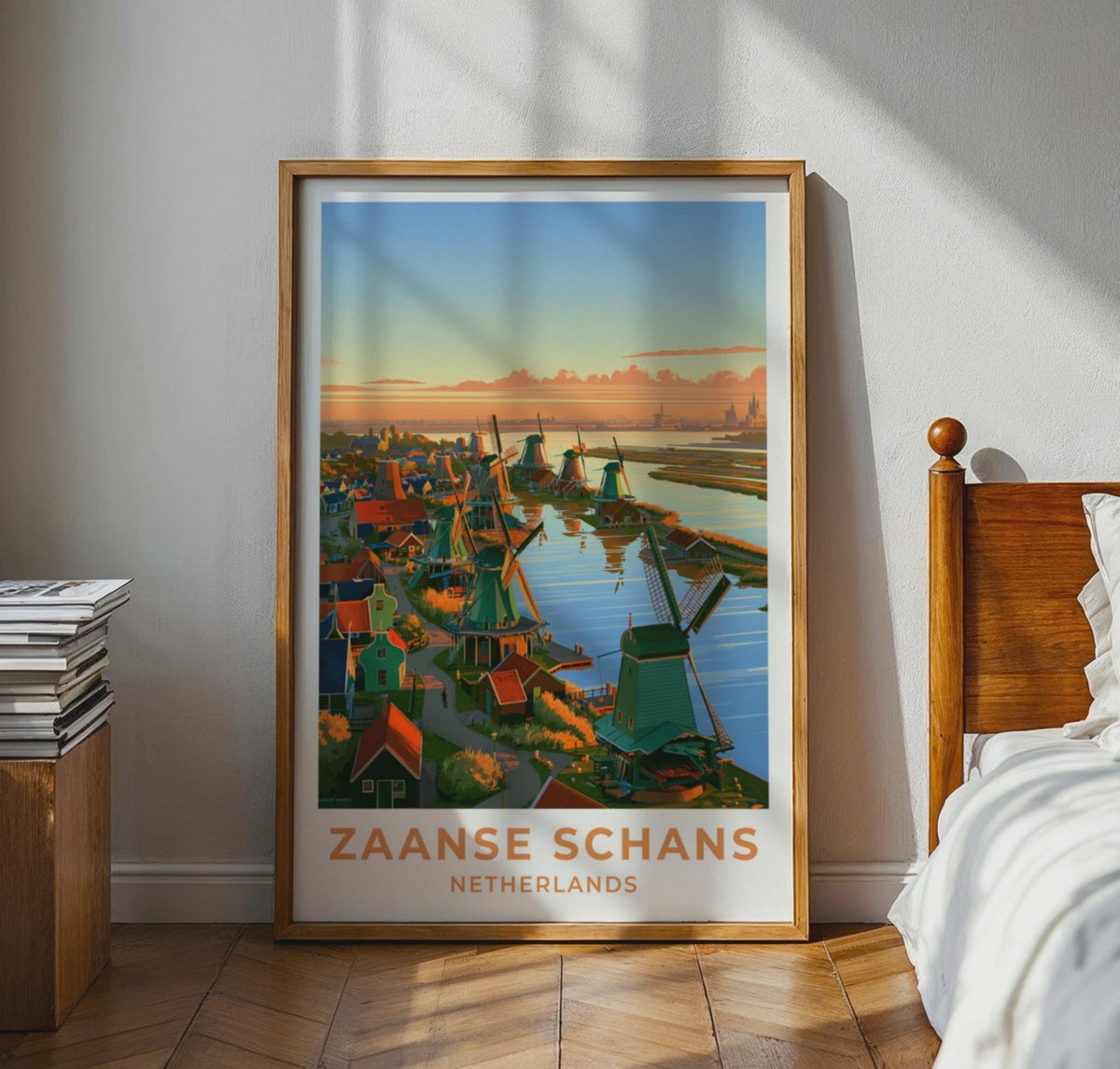 Zaanse Schans Netherlands Travel Poster - WanderWall