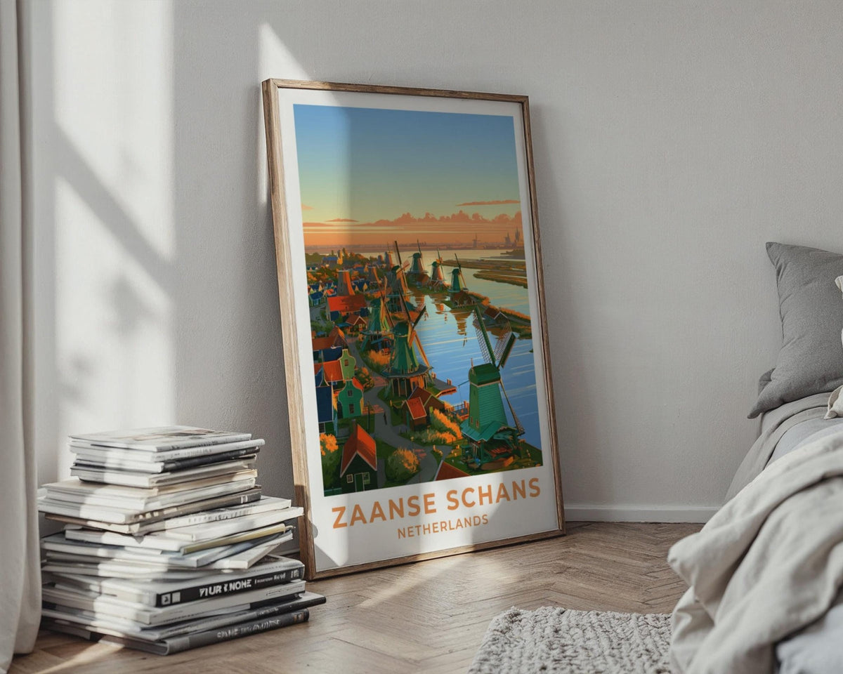 Zaanse Schans Netherlands Travel Poster - WanderWall
