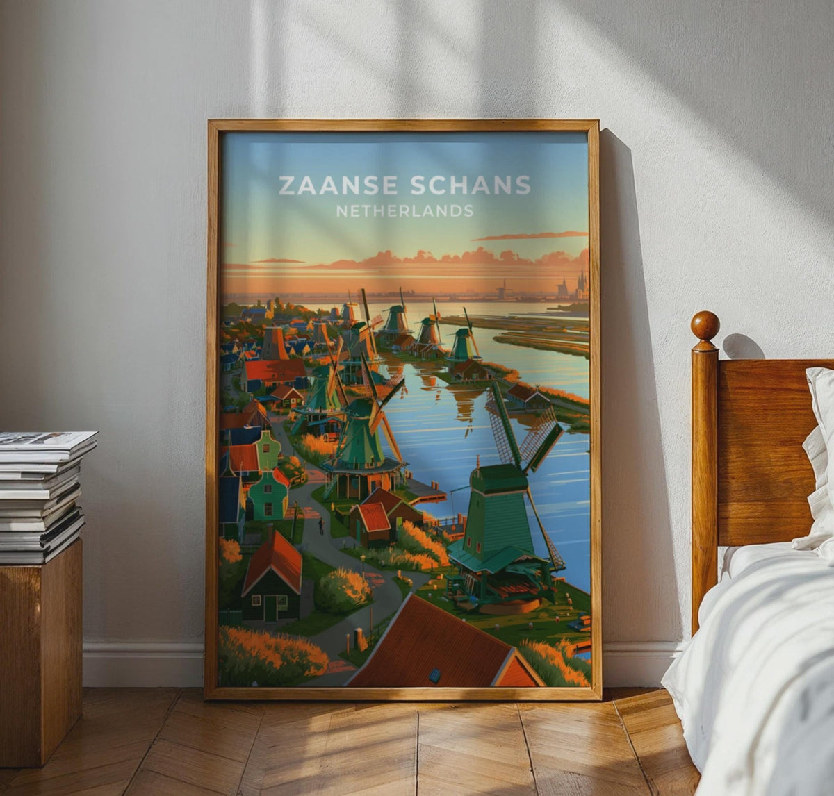 Zaanse Schans Netherlands Travel Poster - WanderWall