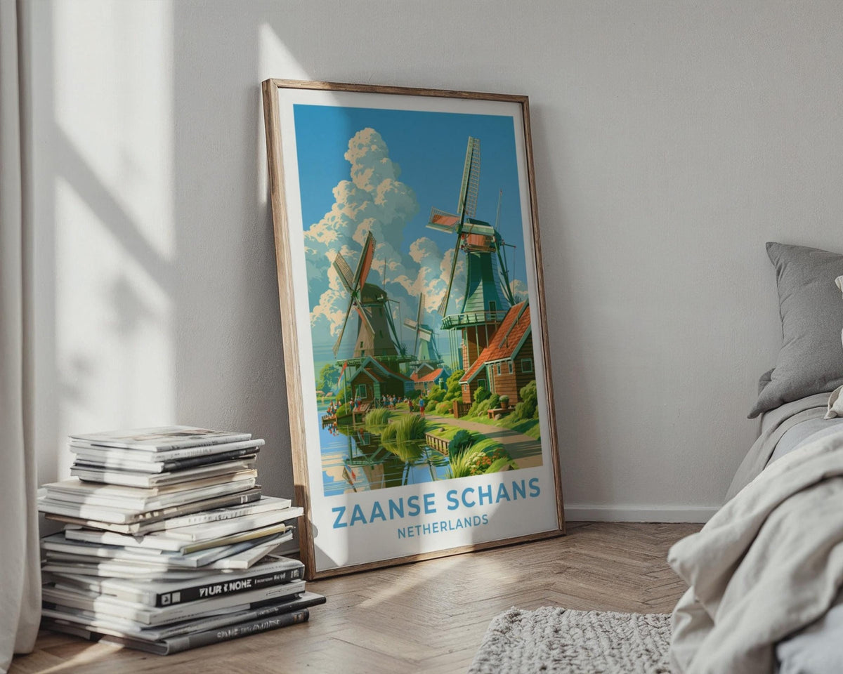 Zaanse Schans Netherlands Travel Poster - WanderWall