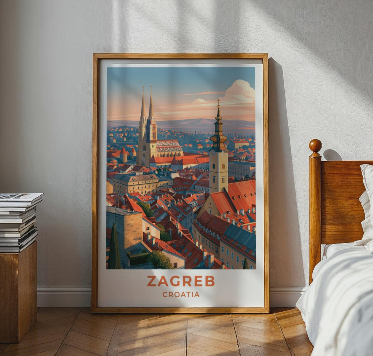 Zagreb Croatia Travel Poster - WanderWall