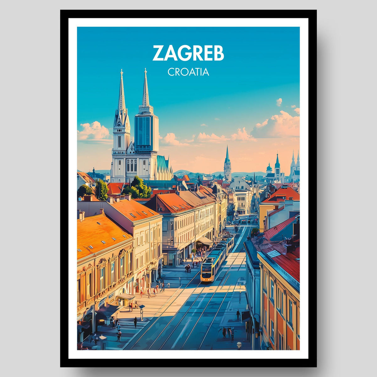 Zagreb Poster - WanderWall