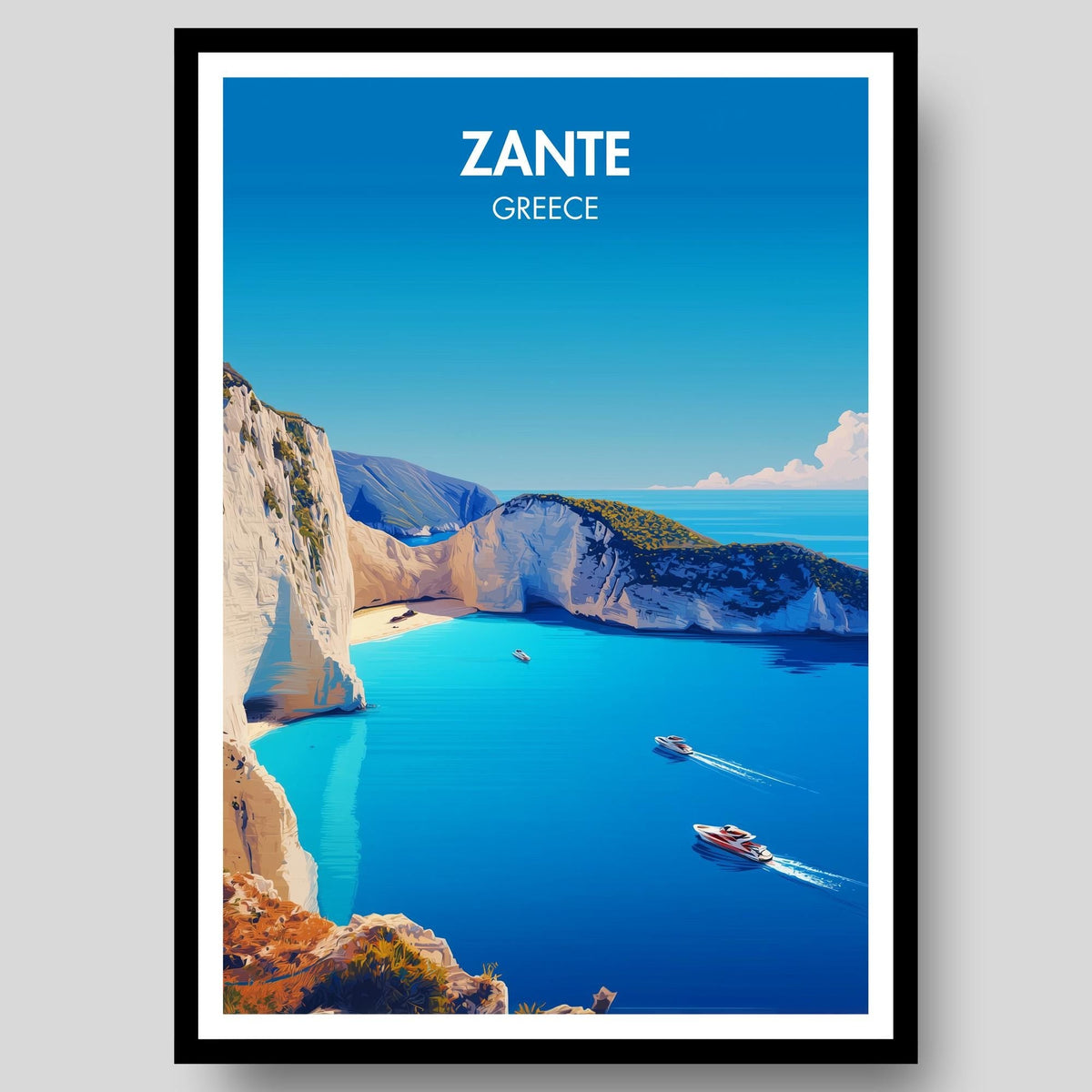 Zante Poster - WanderWall