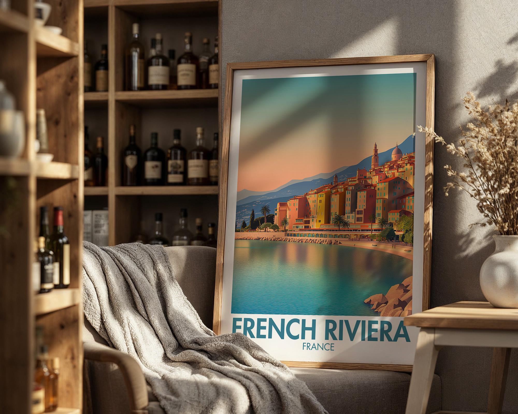 French Riviera Poster