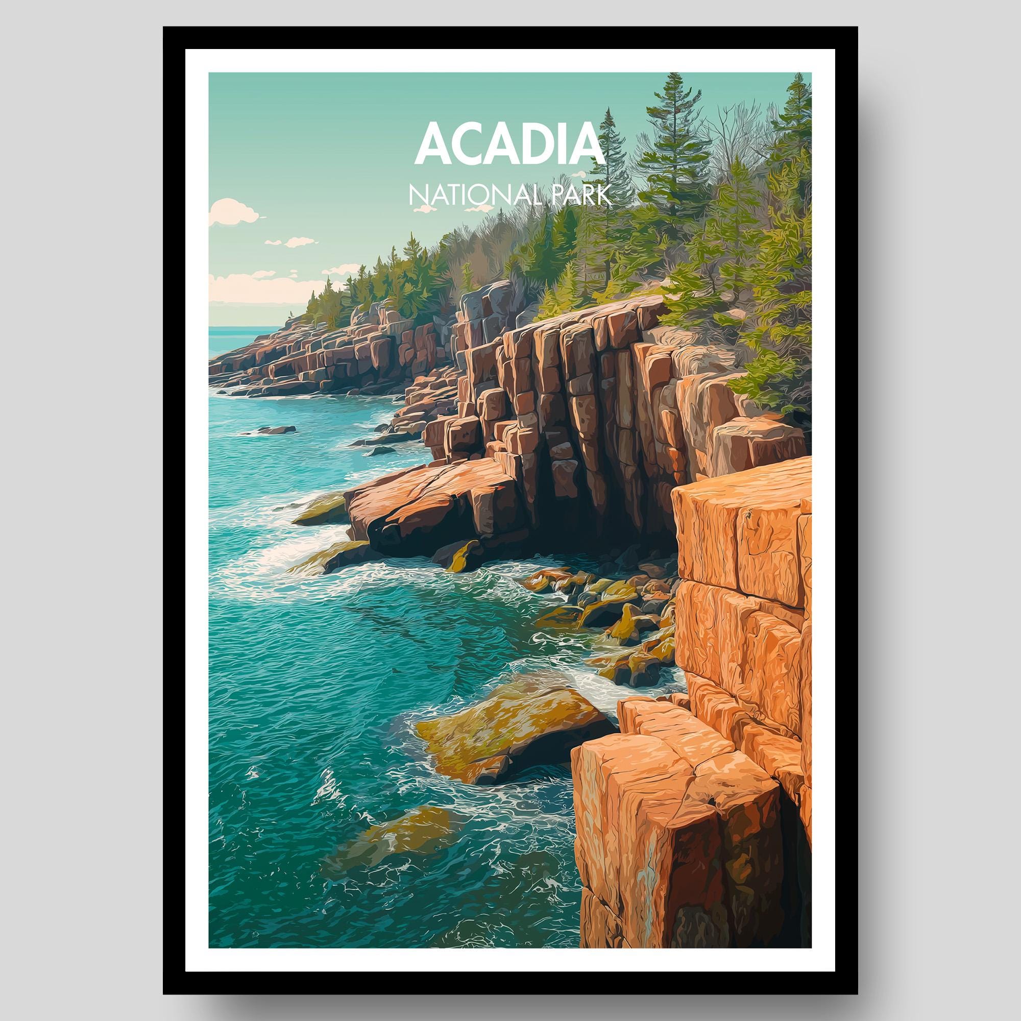 Acadia National Park Poster
