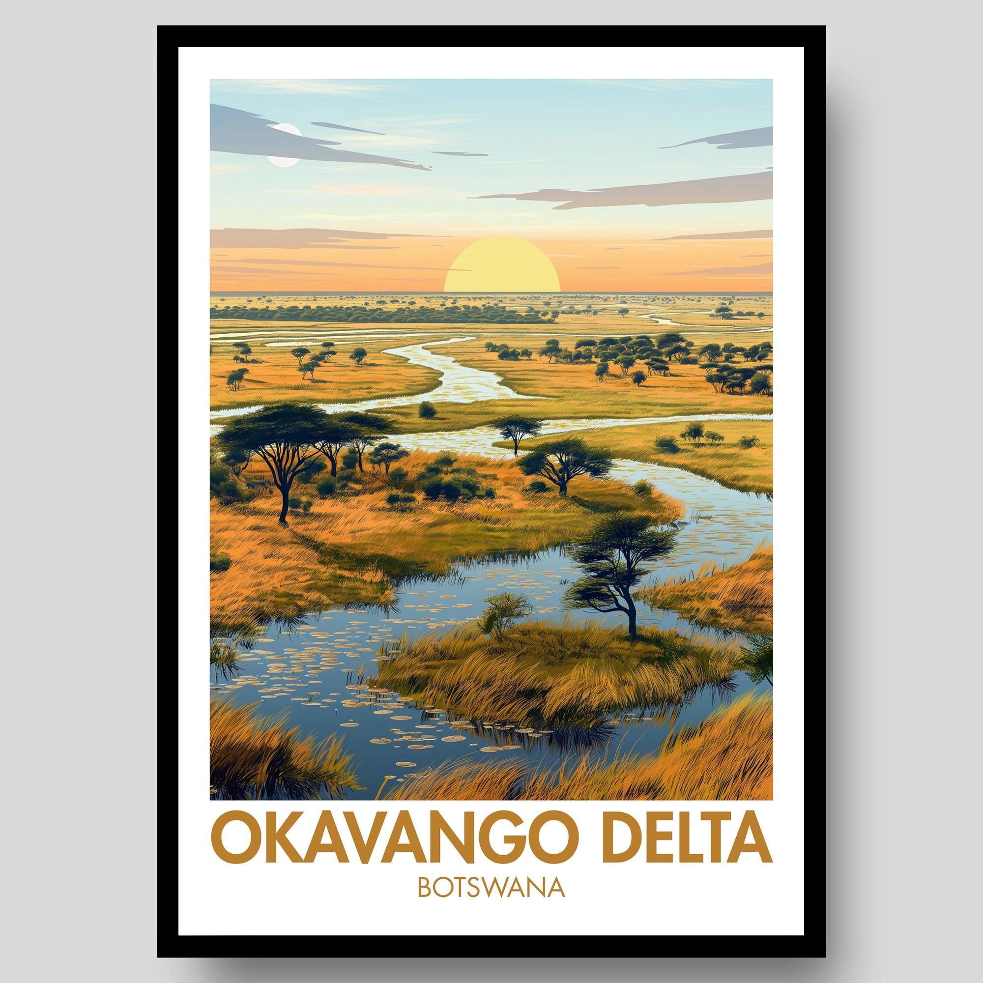 Okavango Delta Poster