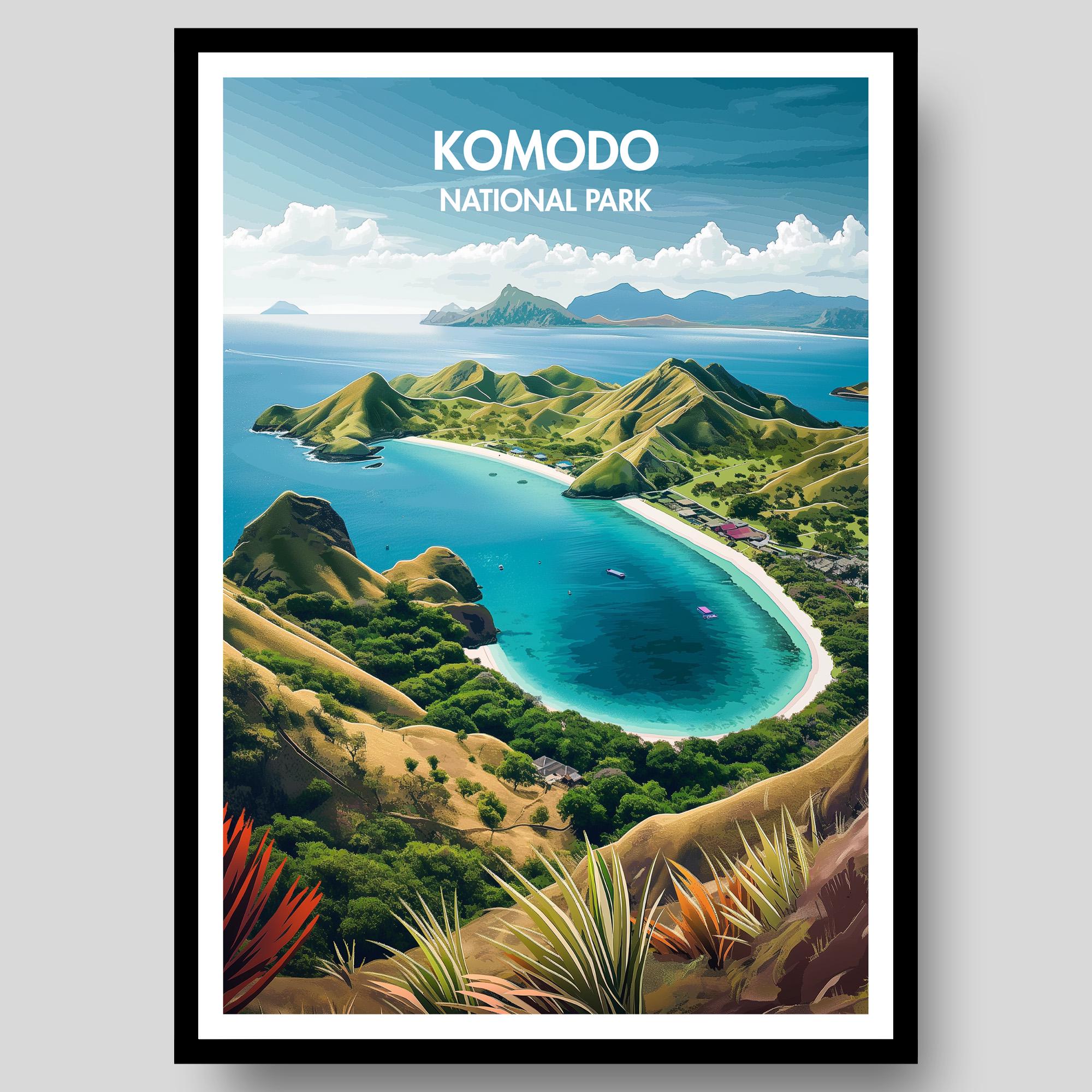 Komodo National Park Poster