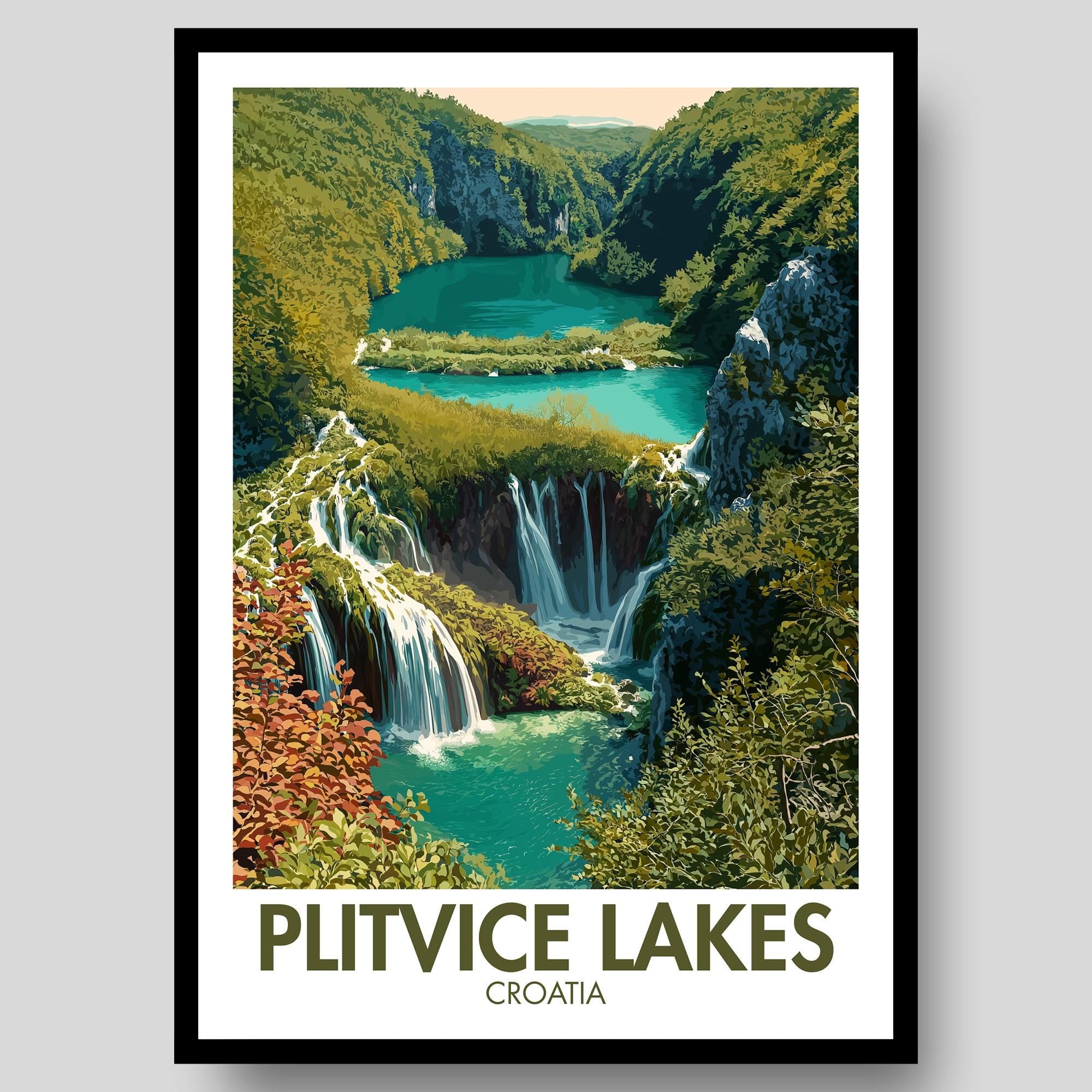 Plitvice Lakes Poster