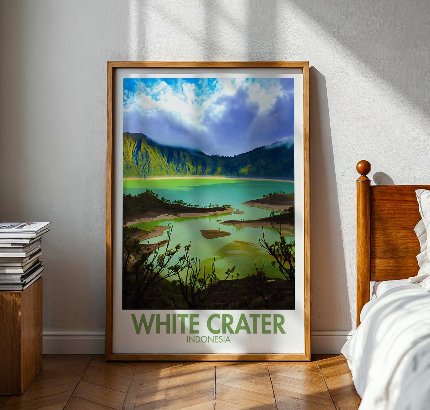 White Crater Poster