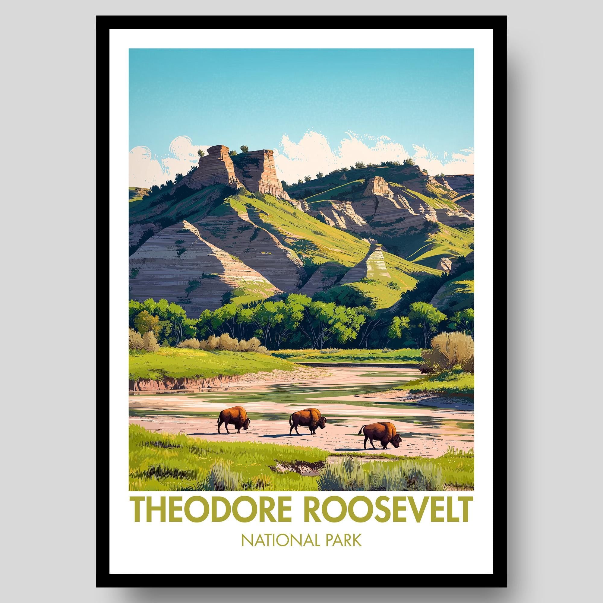 Theodore Roosevelt National Park Poster