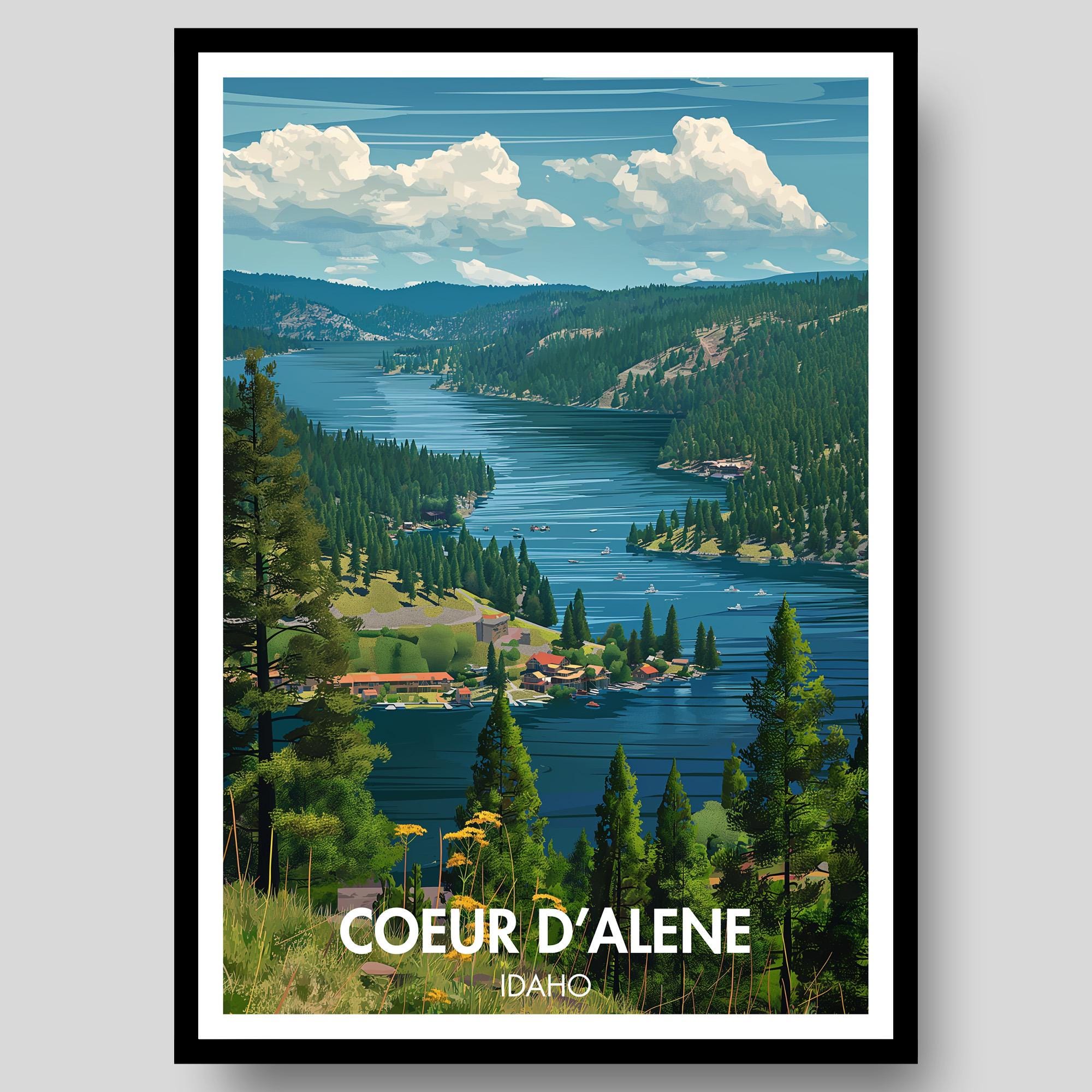Coeur d���Alene Poster