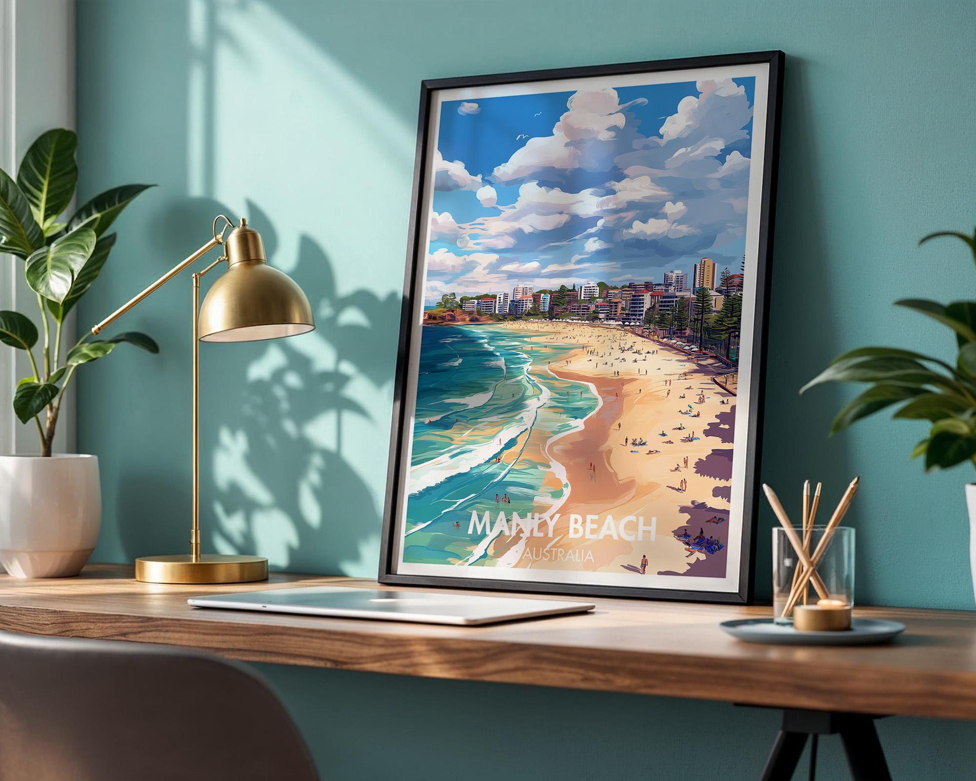 Manly Beach Poster