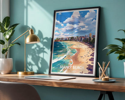 Manly Beach Poster
