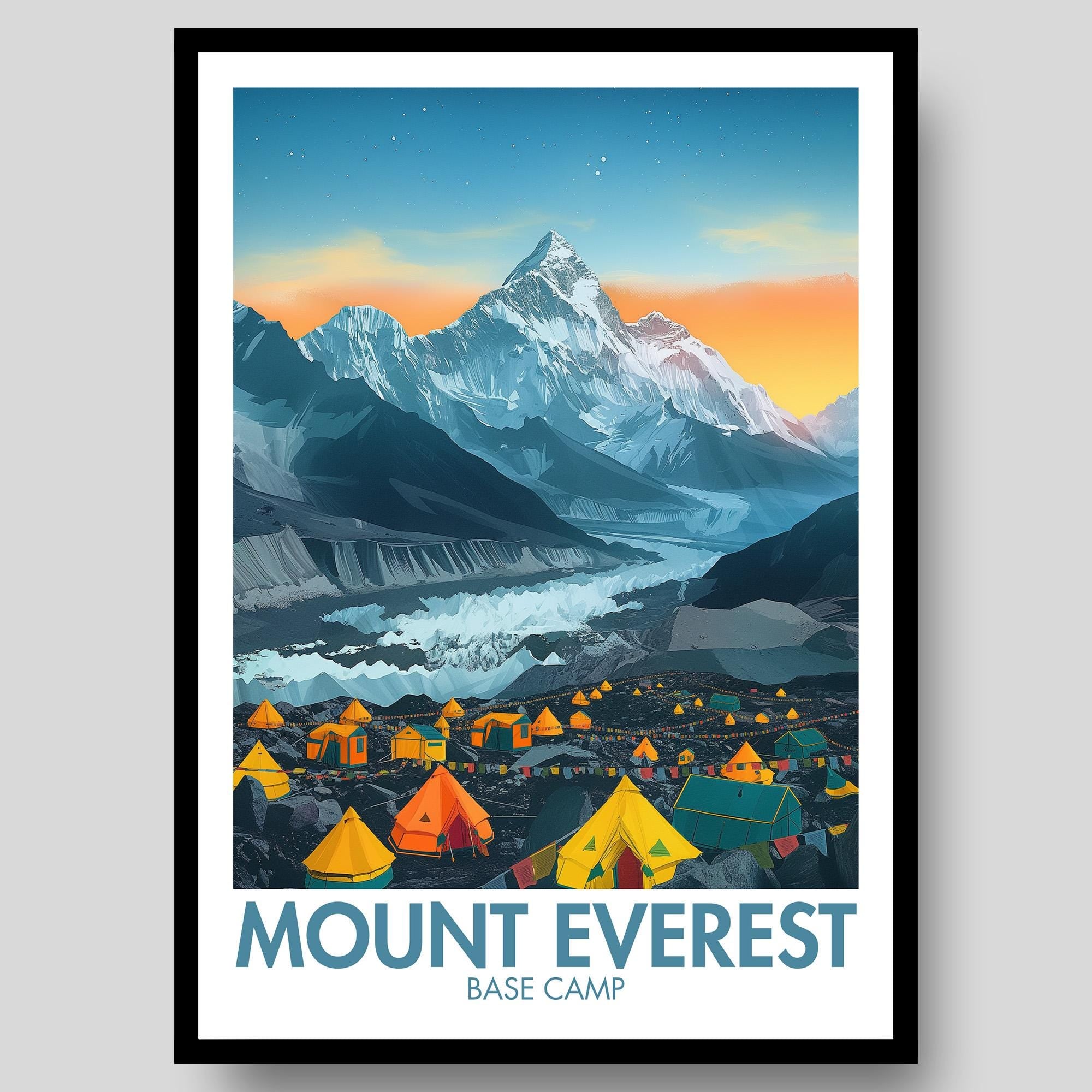 Mount Everest Base Camp Poster