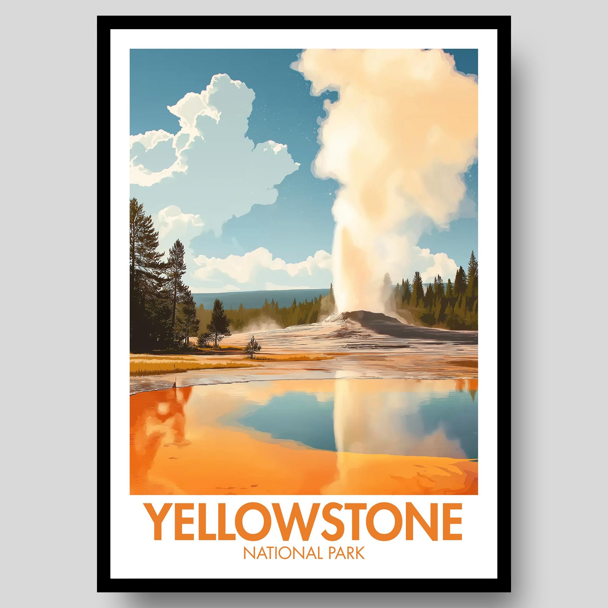 Yellowstone National Park Poster