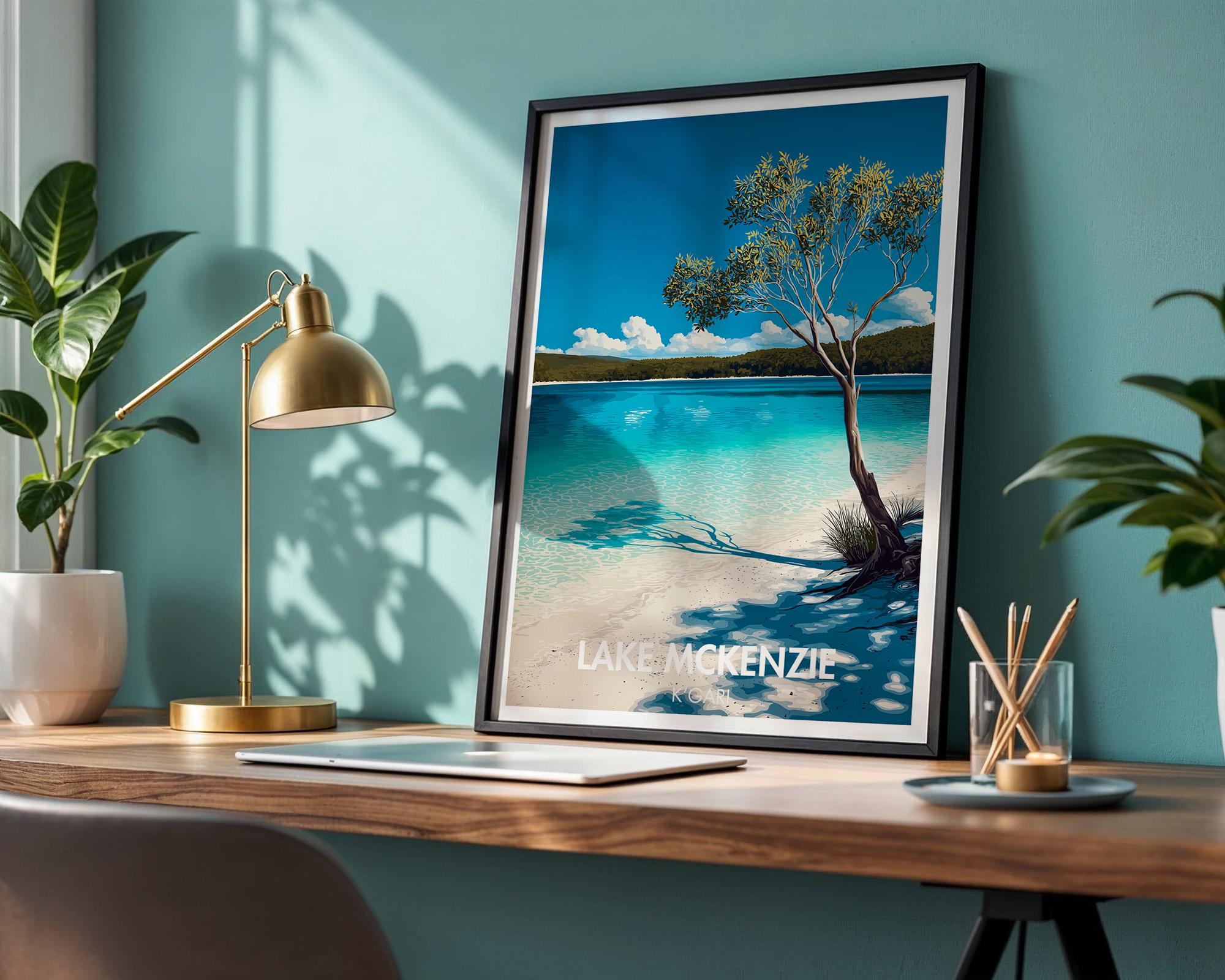 Lake Mckenzie Poster