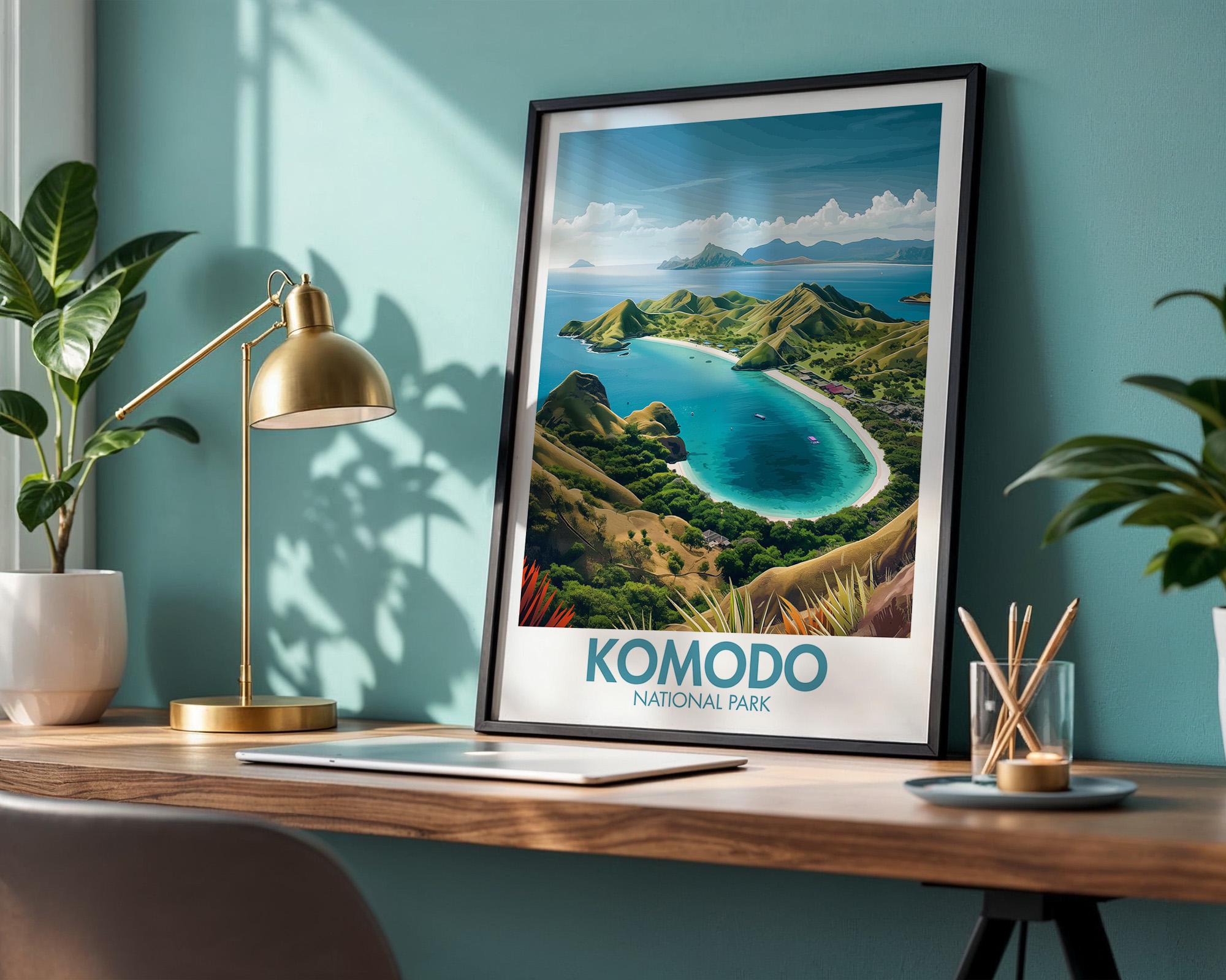 Komodo National Park Poster