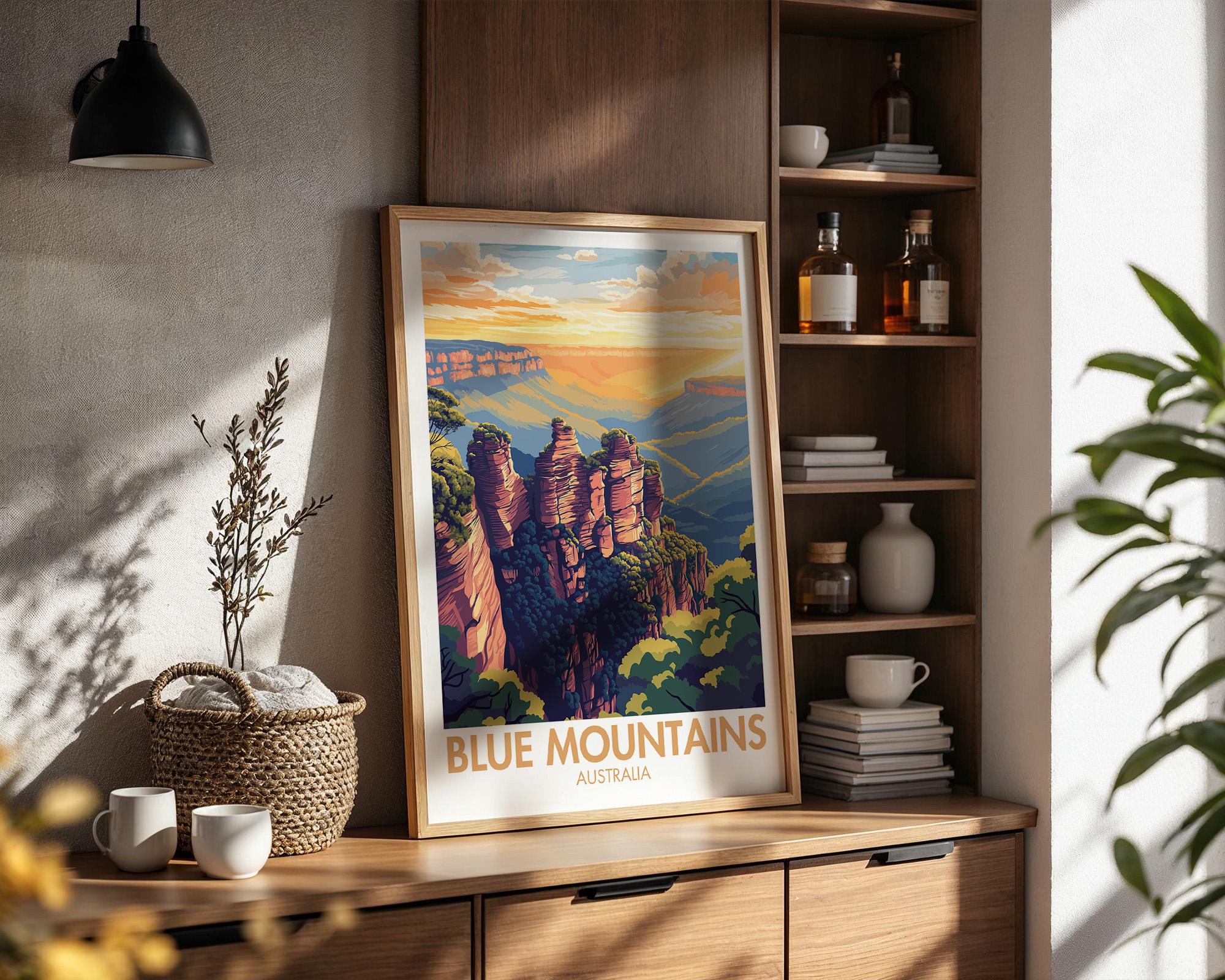 Blue Mountains Poster