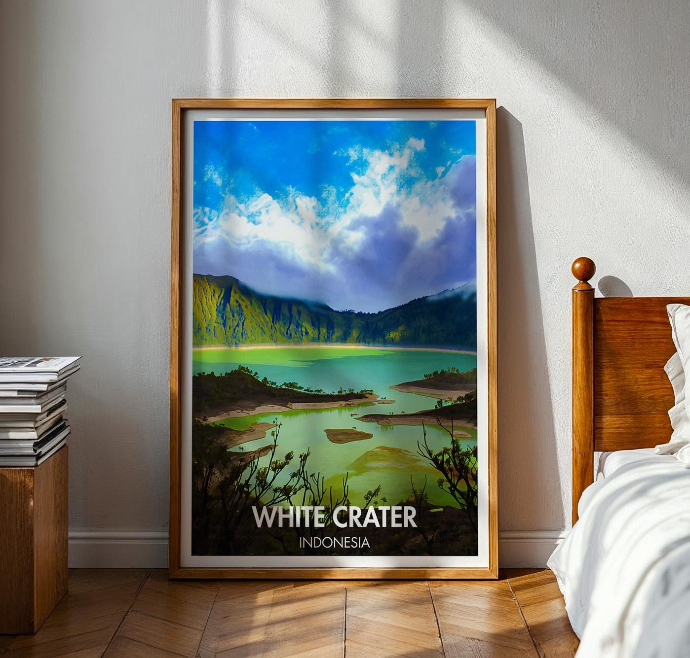 White Crater Poster