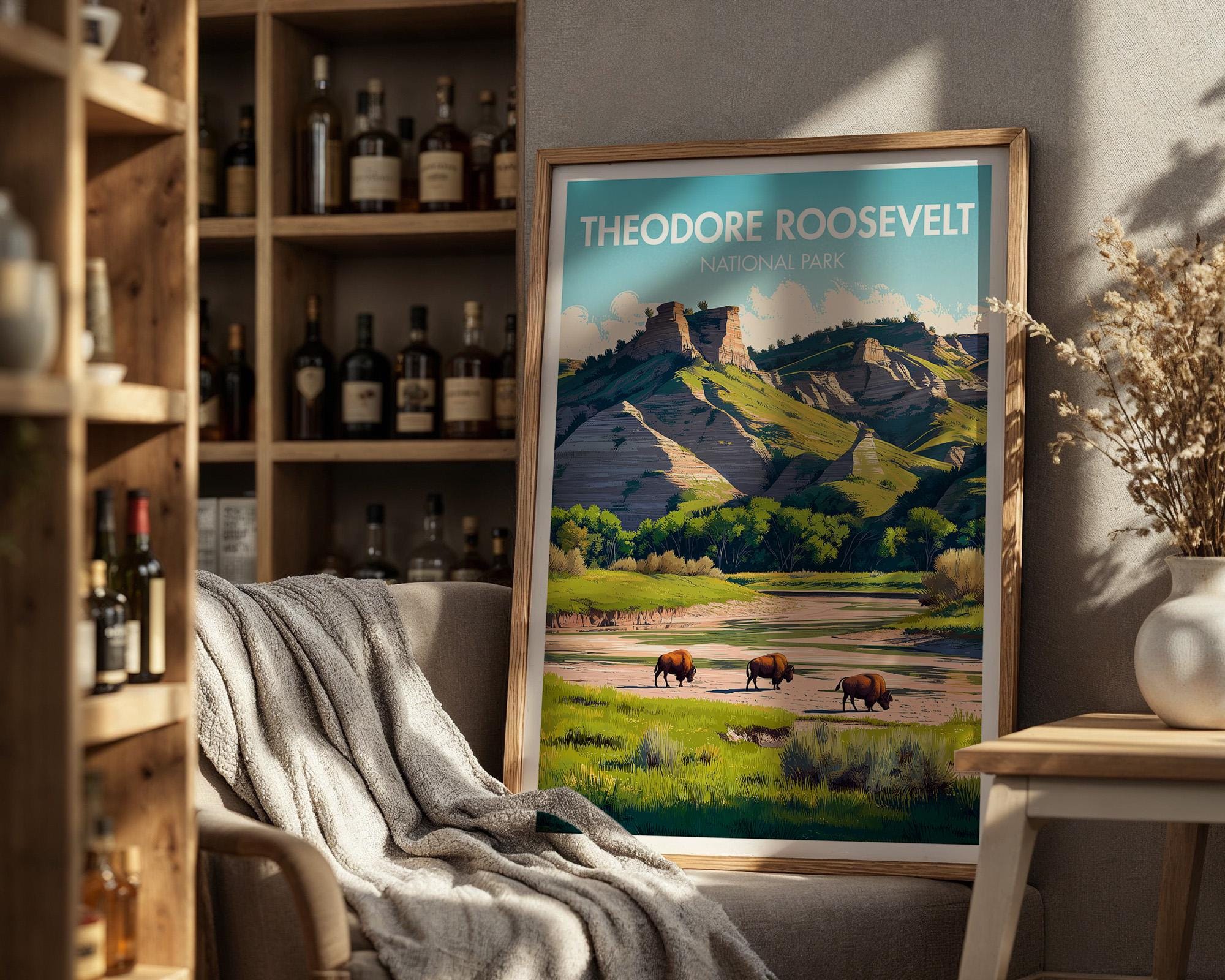 Theodore Roosevelt National Park Poster