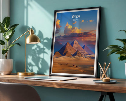 Giza Pyramids Poster