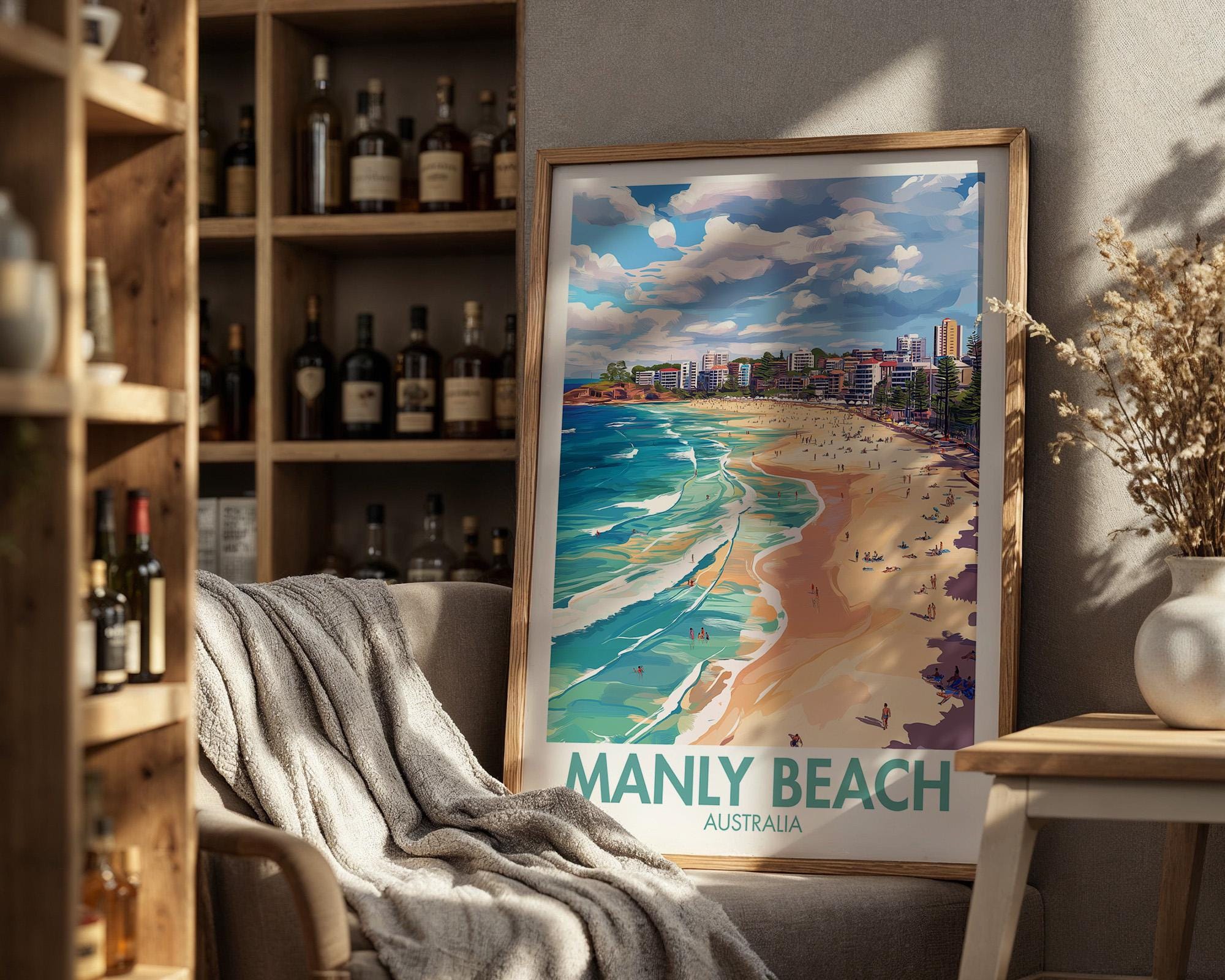 Manly Beach Poster