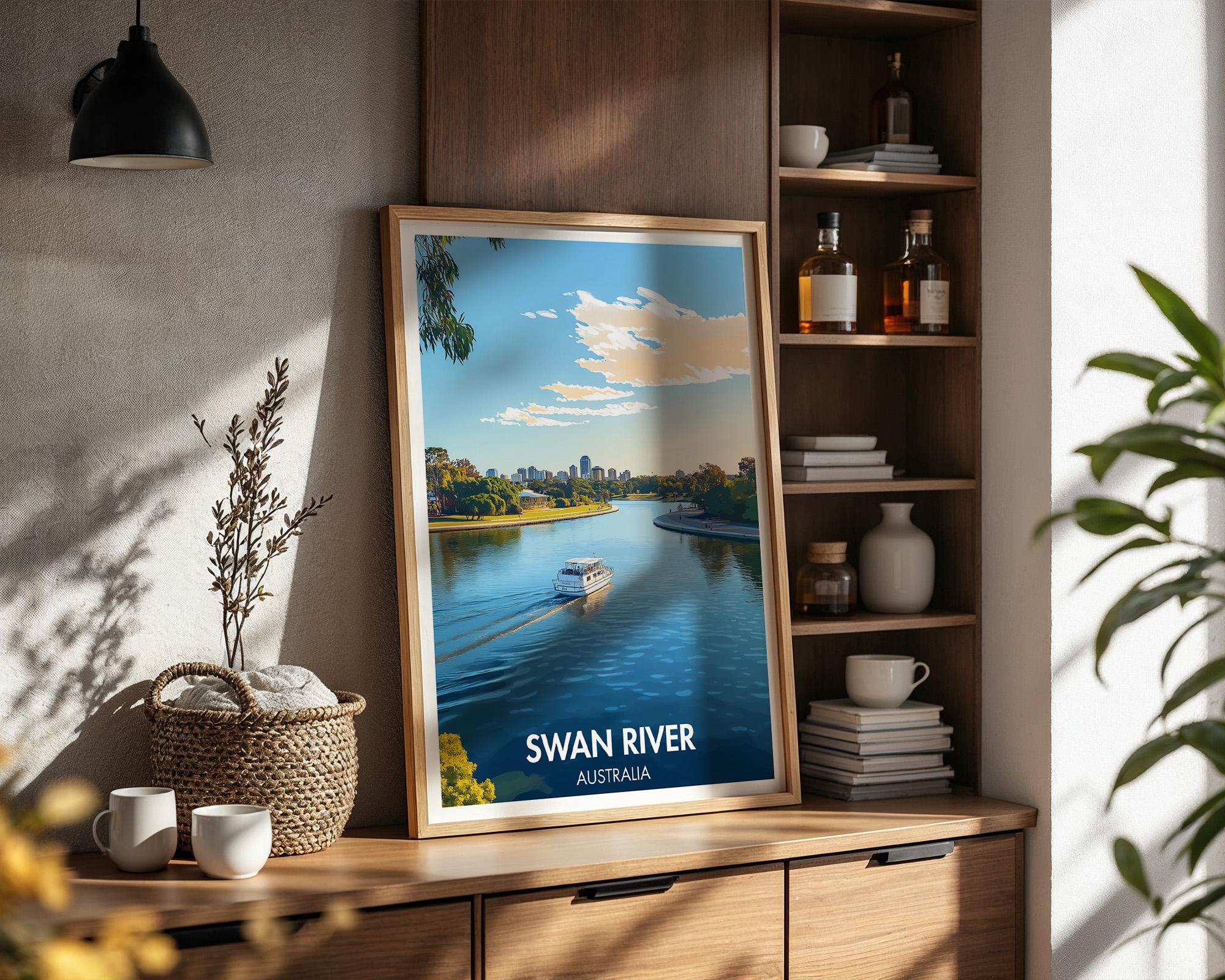 Swan River Poster