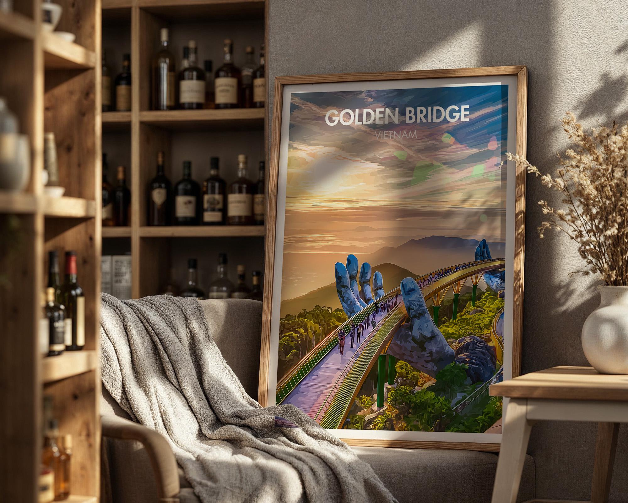 Golden Bridge Poster