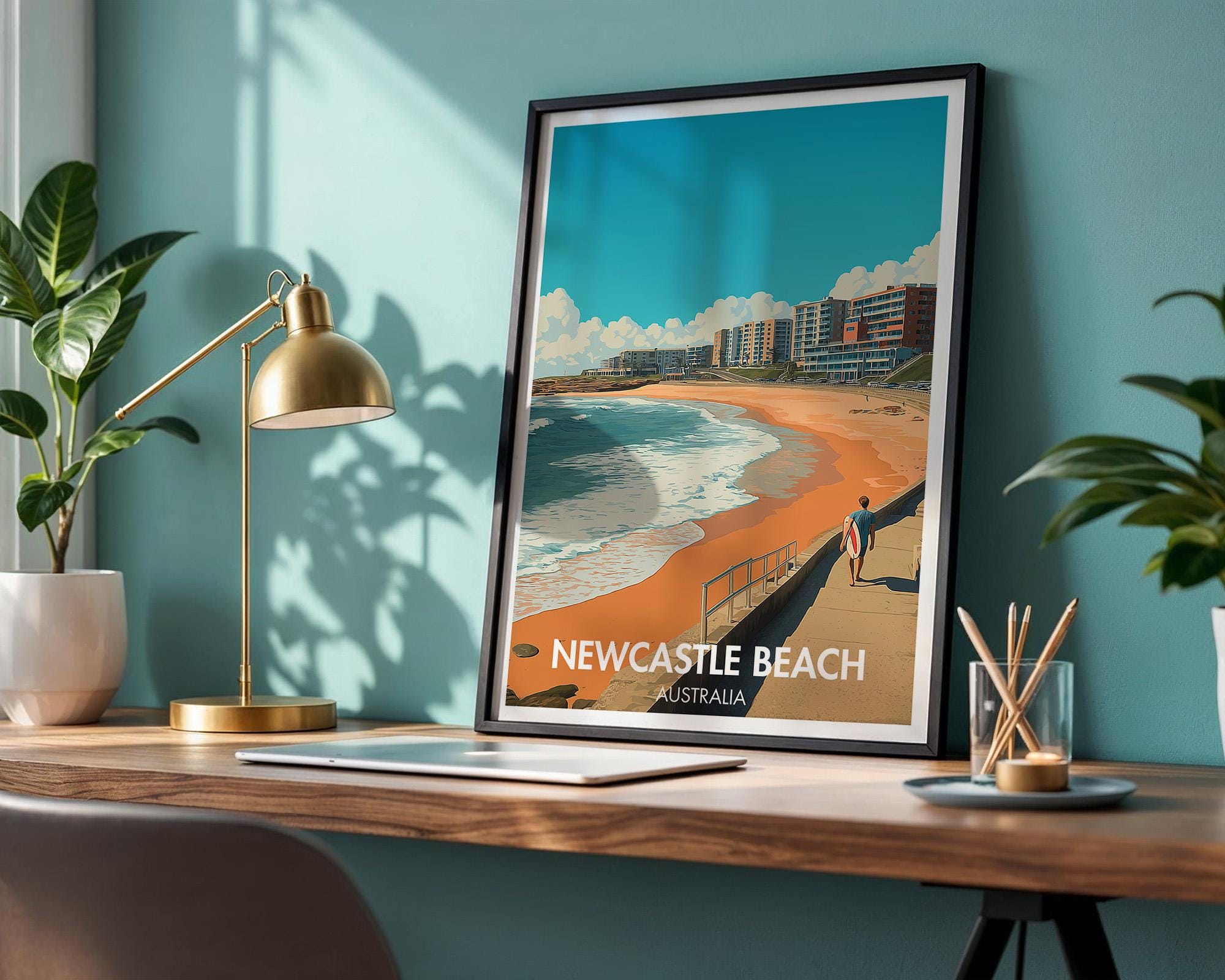 Newcastle Beach Poster
