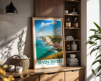 Seven Sisters Cliff Poster