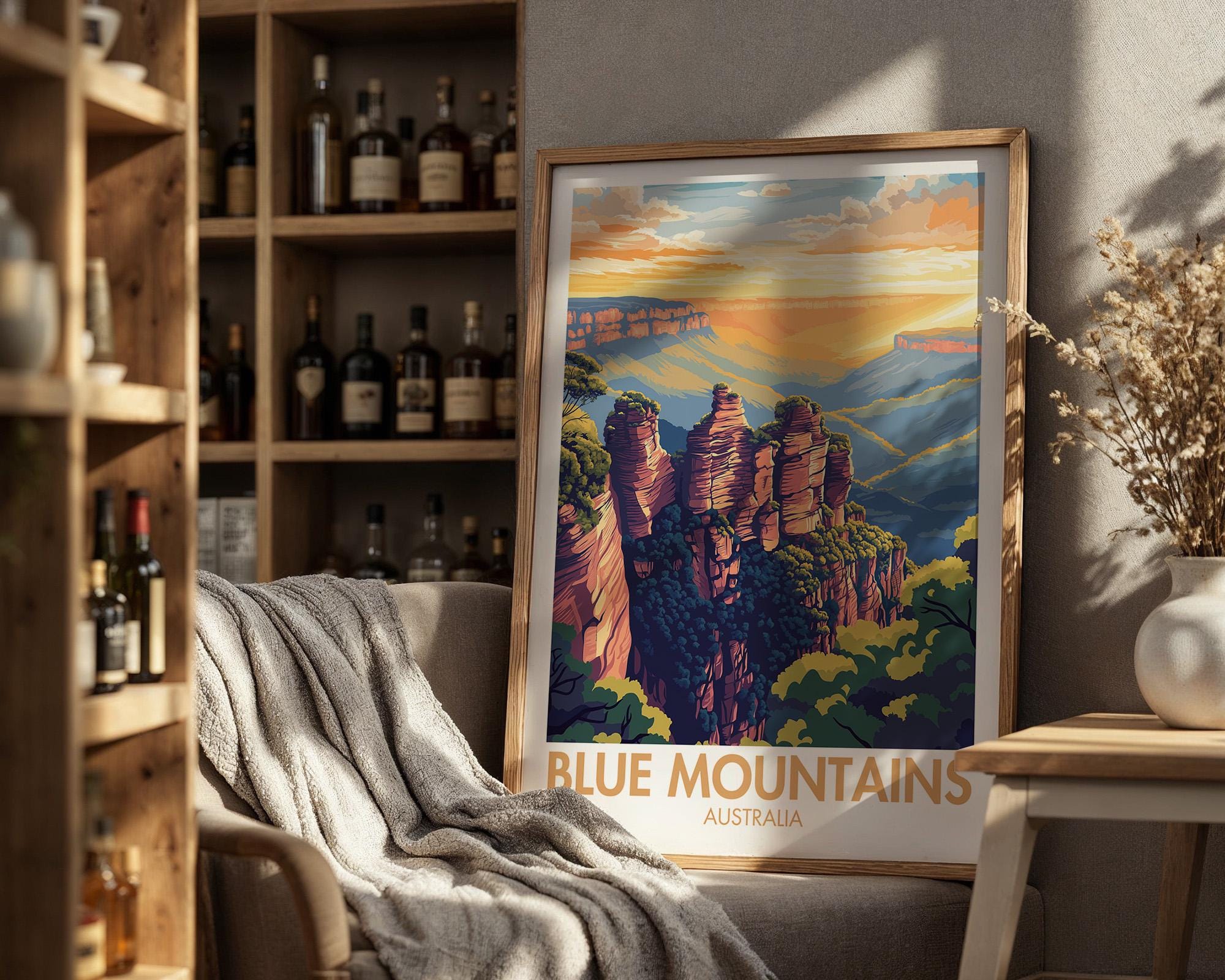 Blue Mountains Poster