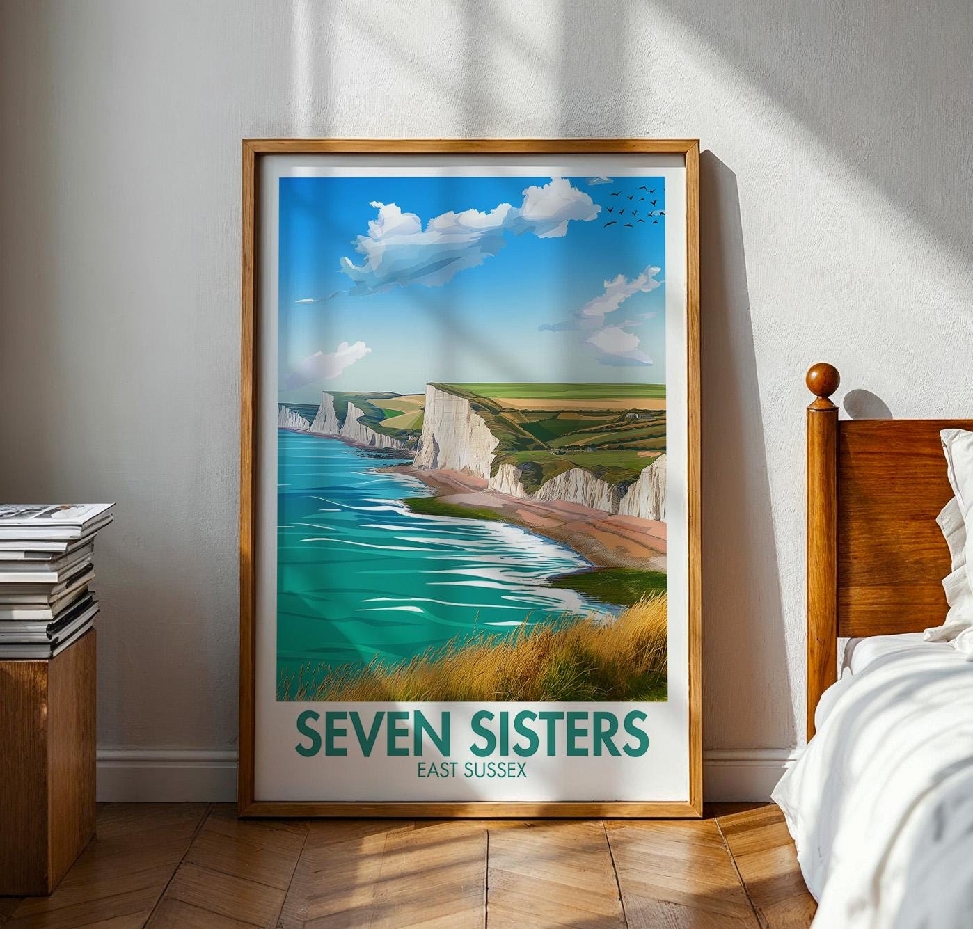Seven Sisters Cliff Poster