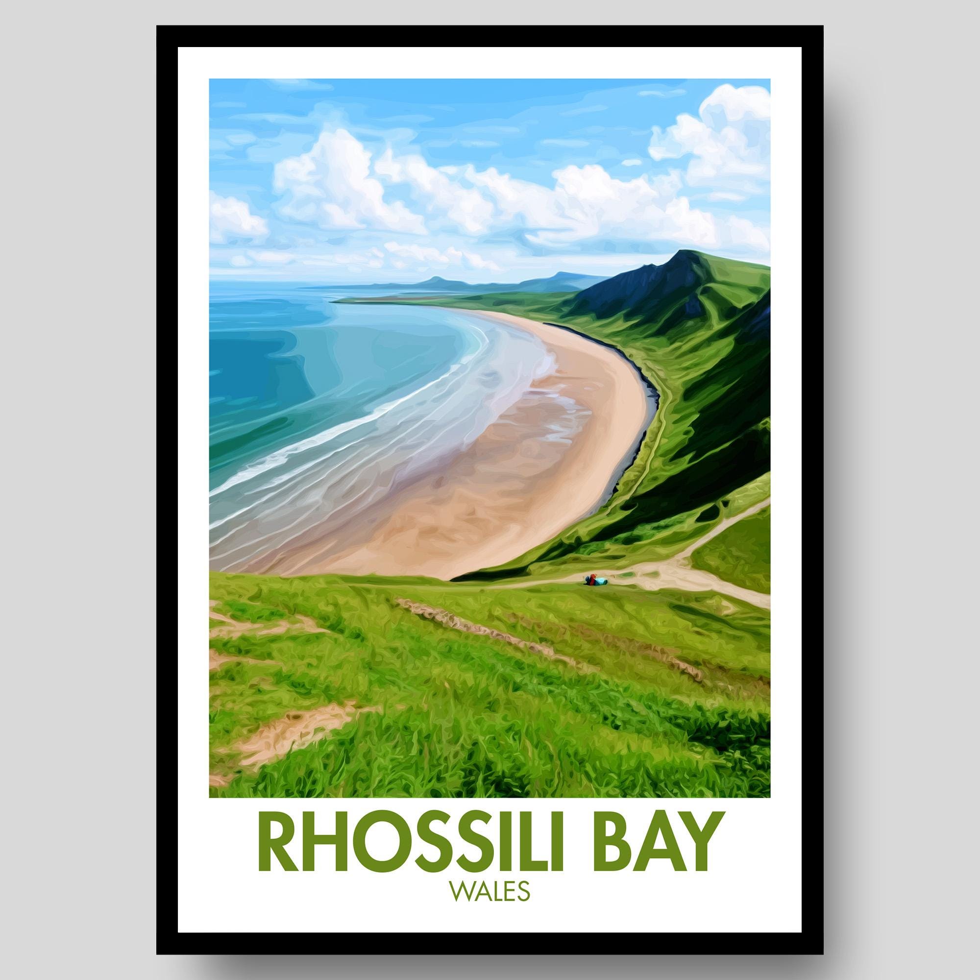 Rhossili Bay Poster