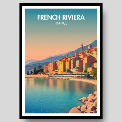 French Riviera Poster