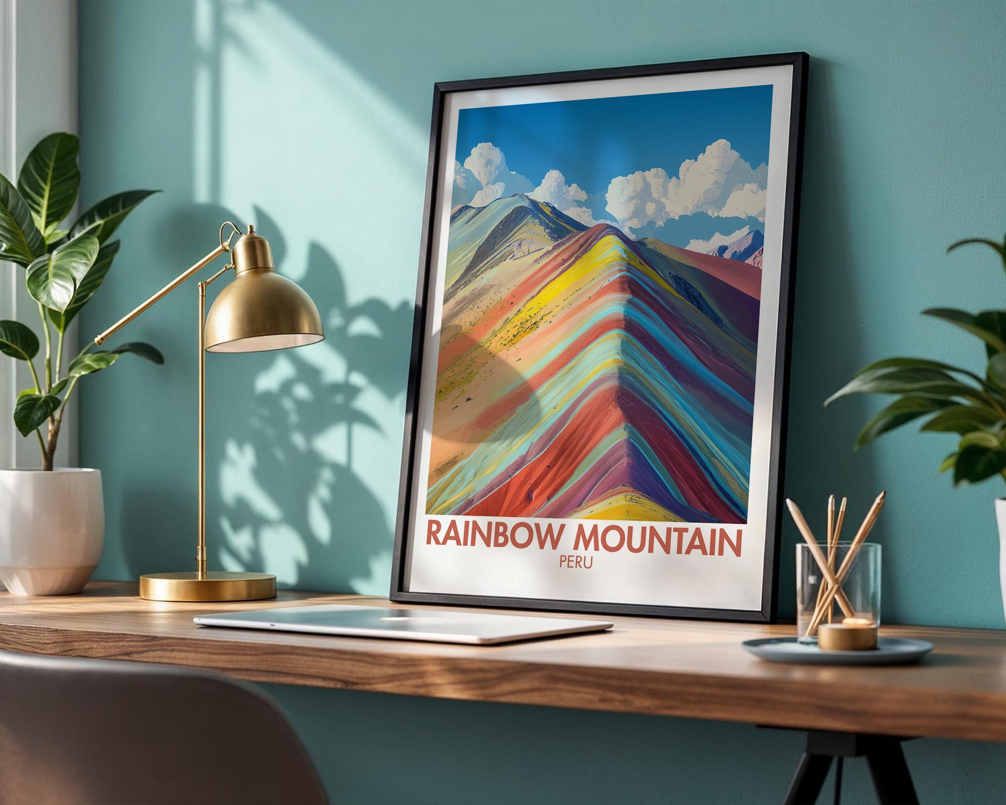 Rainbow Mountain Poster