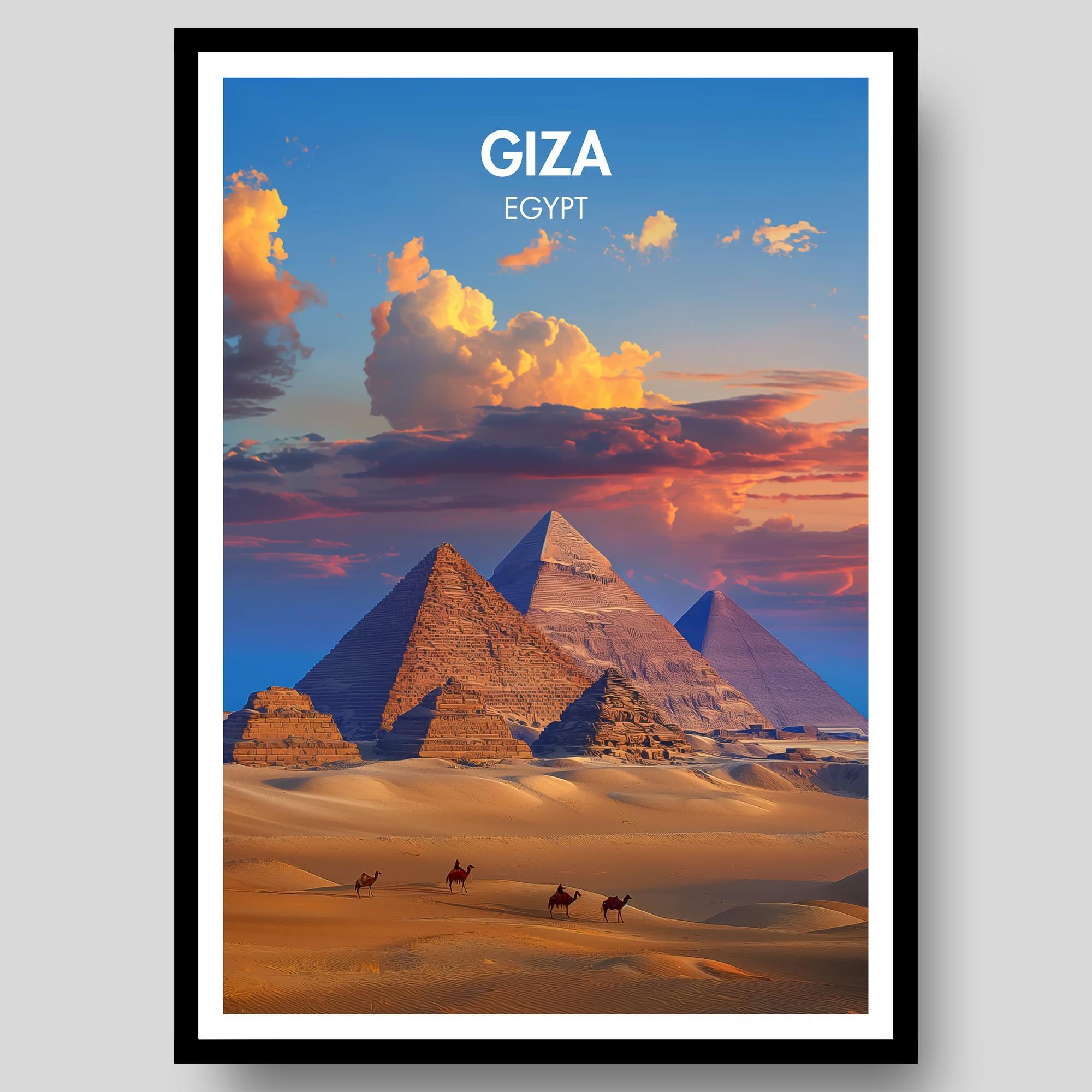 Giza Pyramids Poster