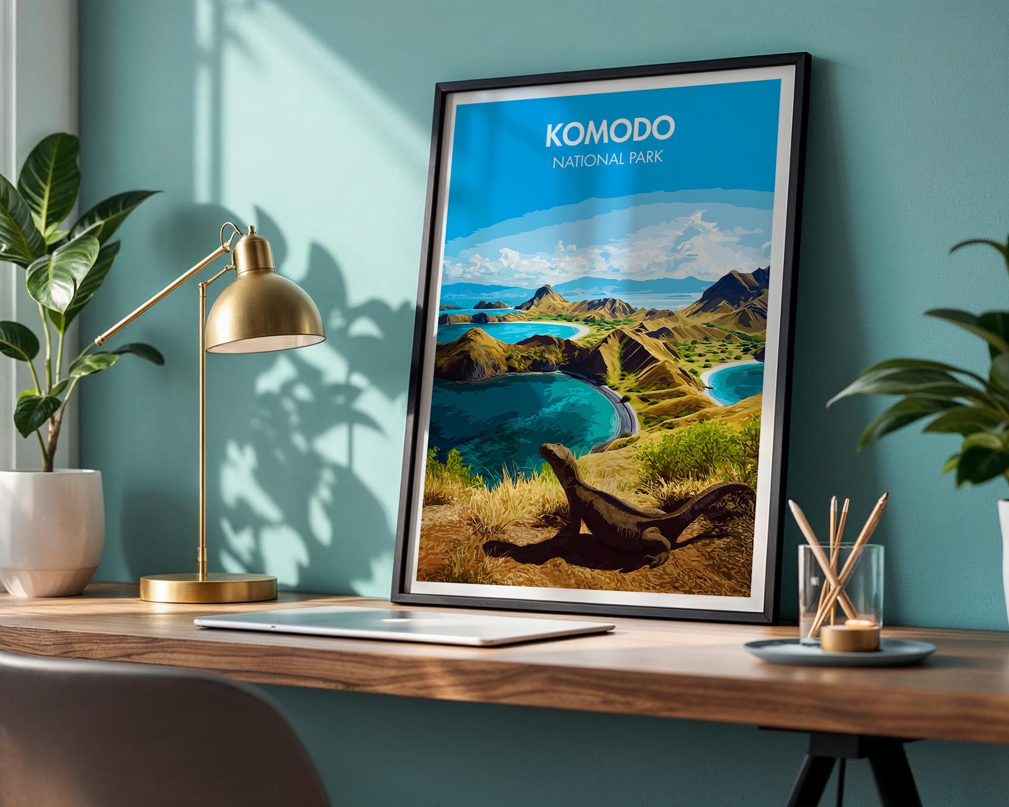 Komodo National Park Poster